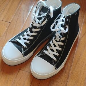 Lugz Black and White High-Top Sneakers